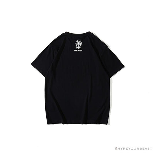 BAPE Baby Shark Red Shark Tee Shirt 'BLACK'