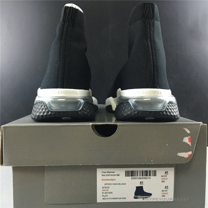 BCG Sock Sneakers Clear Sole - Black