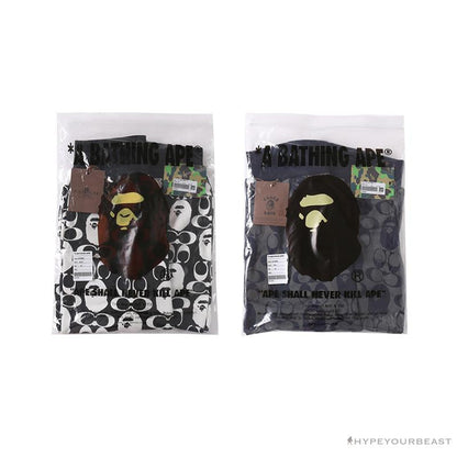 BAPE x COACH Co-Branded Black-White Shorts