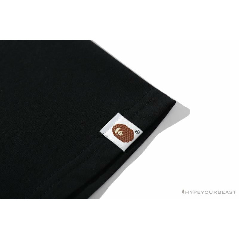 BAPE Universe Solar System Ape Man Head Tee Shirt 'BLACK'