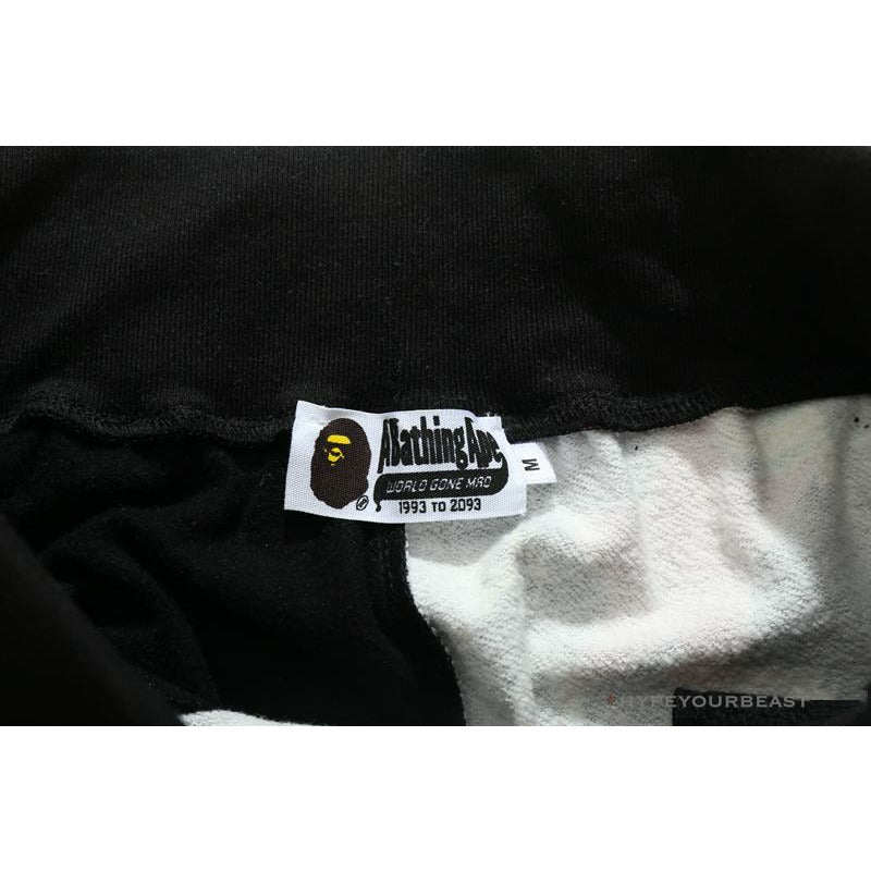 BAPE Badge LOGO Sticker Style Stitching Pants