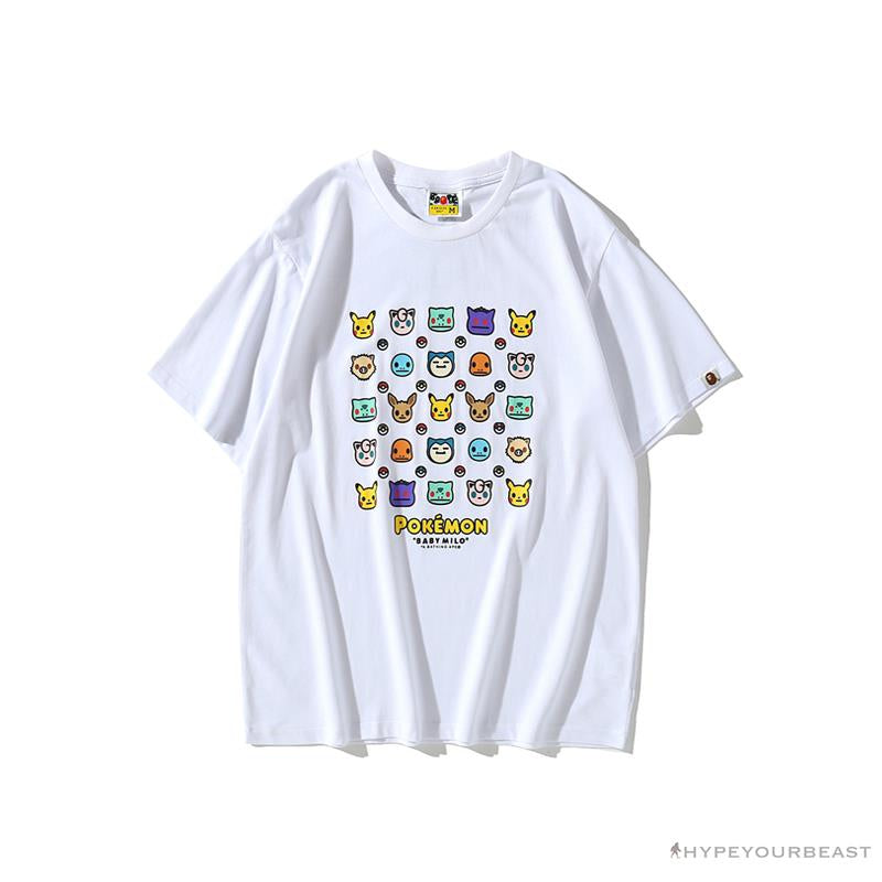 BAPE Baby Milo Pokémon Tee Shirt 'WHITE'