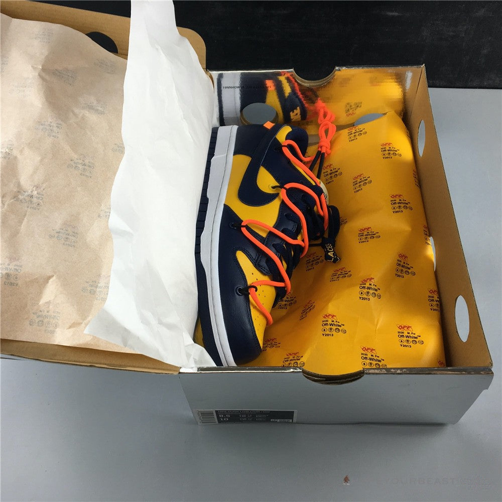 Nike Off-White X Dunk Low 'University Gold'