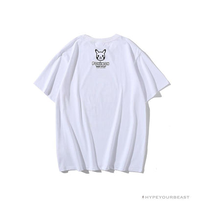 BAPE Pokémon Co-branded Ape Head Tee Shirt 'WHITE'