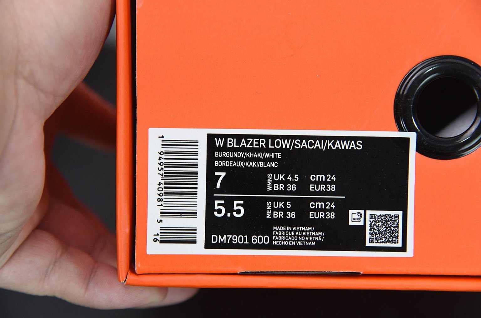 Nike Blazer Low Sacai KAWS Red