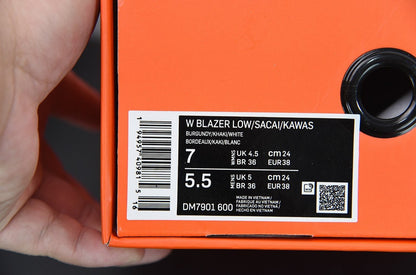 Nike Blazer Low Sacai KAWS Red