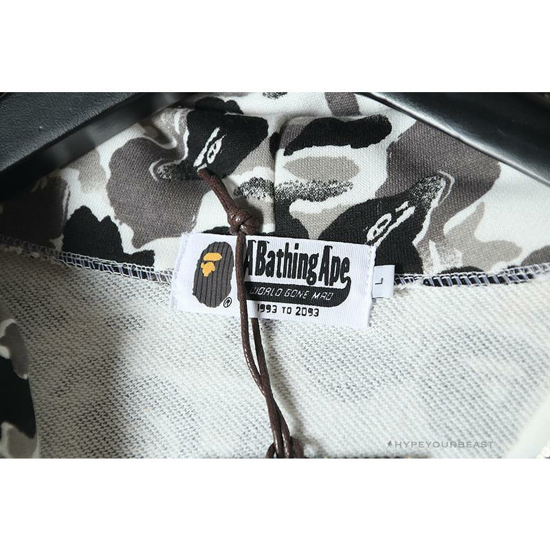 Bape Gray Camouflage Hoodie