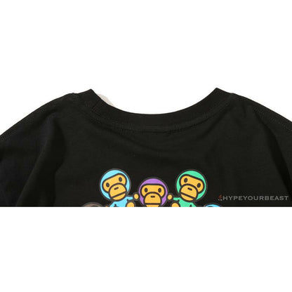 BAPE Baby Milo Ring Colorful Kaleidoscope Tee Shirt 'BLACK'