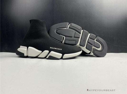 BCG Sock Sneakers Black / White Sole