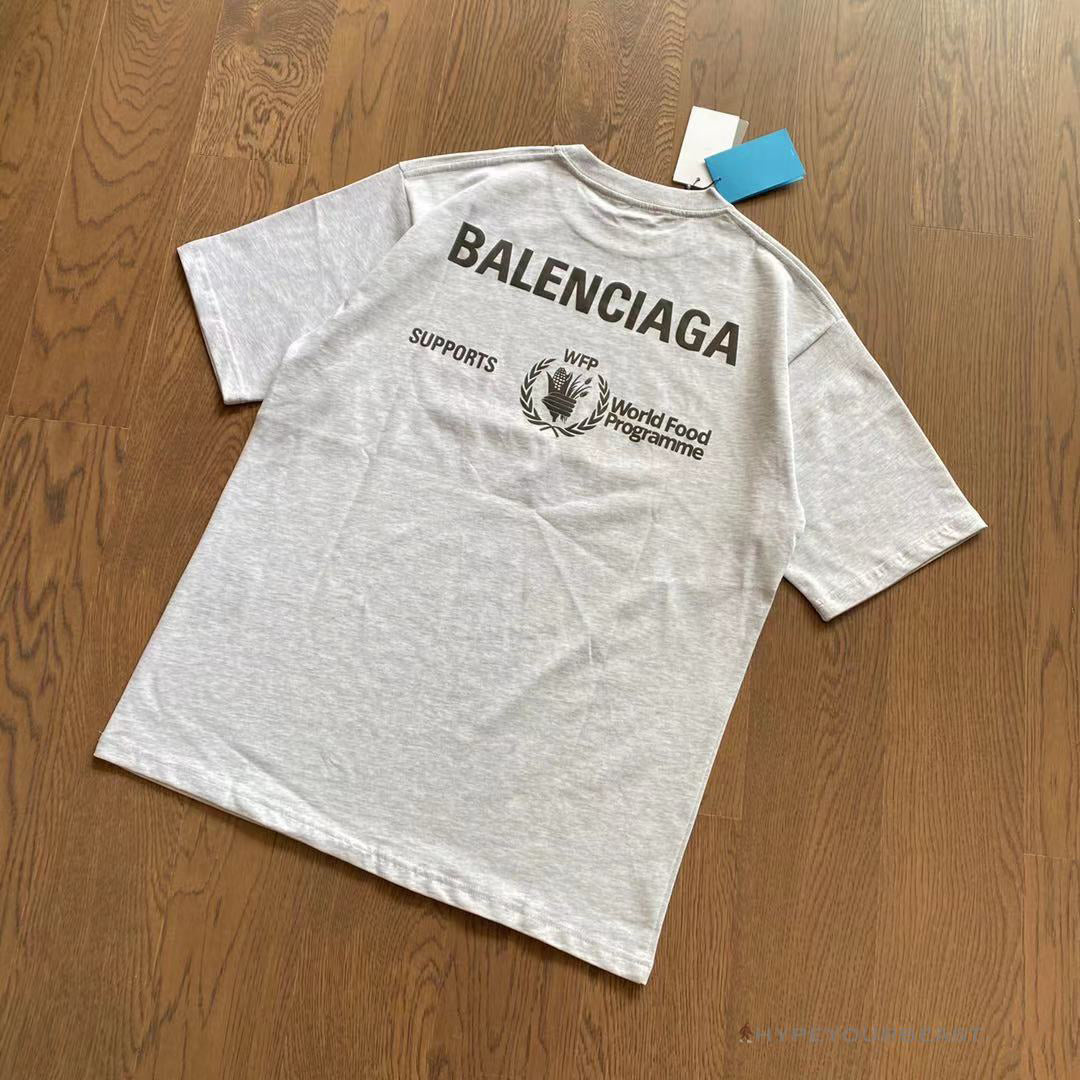 BCG Support Word Food Programme Tee Shirt Grey