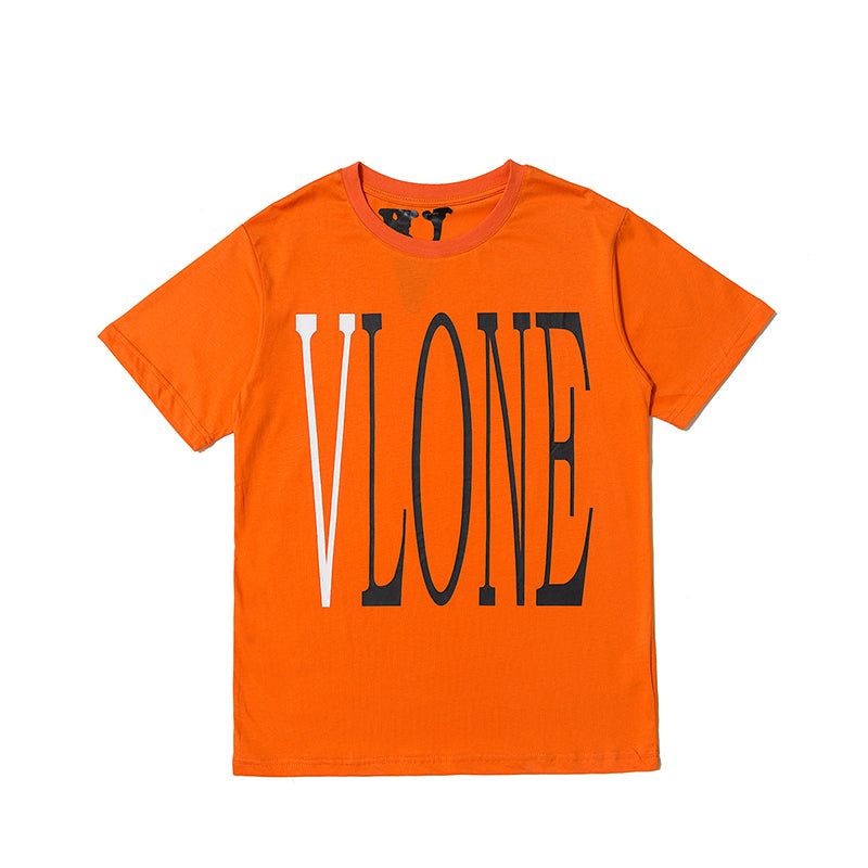 Vlone Orange Staple Tee Shirt