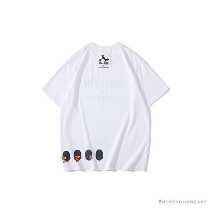 BAPE Little Ape Head Tom and Jerry Chase Tee Shirt 'WHITE'