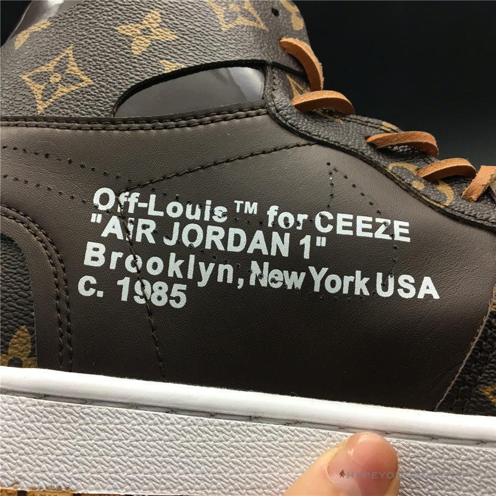 Off White X Jordan 1 X LV