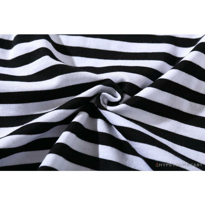BAPE Baby Milo Rock Bass Player Striped Tee Shirt 'BLACK'