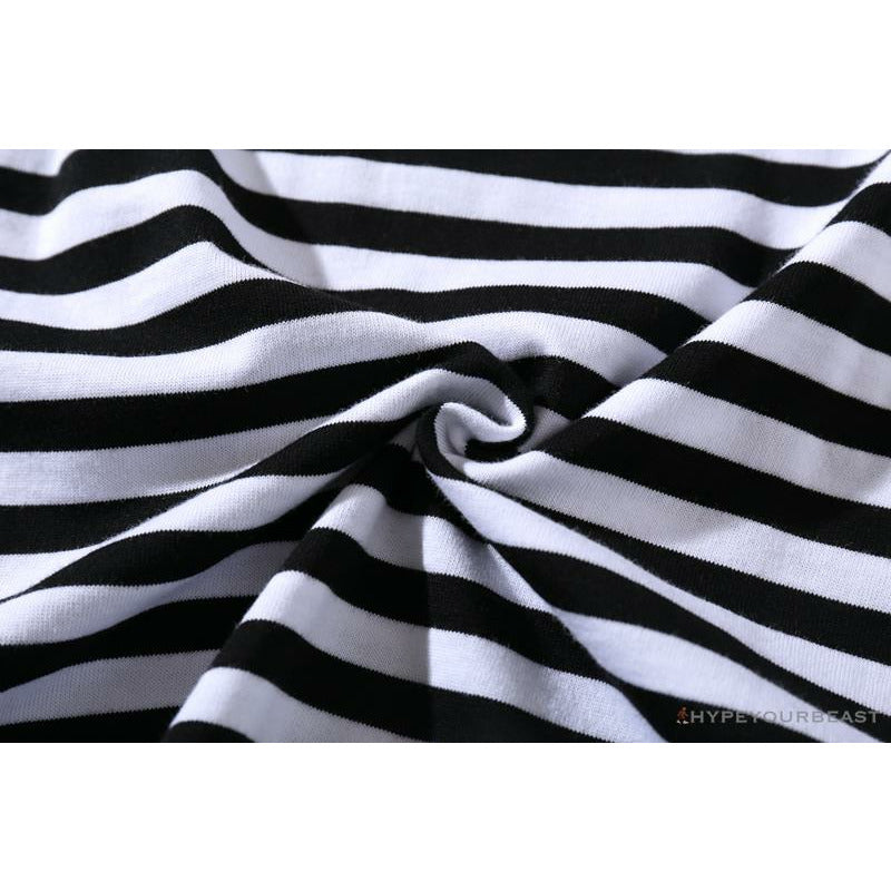 BAPE Baby Milo Rock Bass Player Striped Tee Shirt 'BLACK'