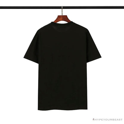 BAPE Classic Embroidered Logo Ape Head Tee Shirt 'BLACK'