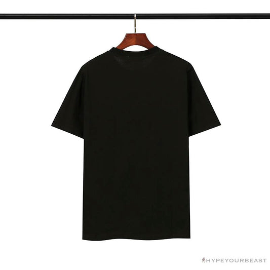 BAPE Classic Embroidered Logo Ape Head Tee Shirt 'BLACK'