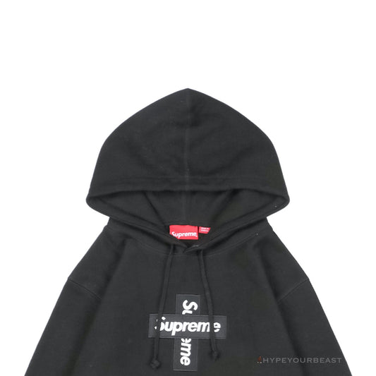 Supreme Cross Box Logo hoodie Black