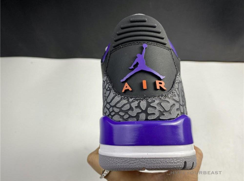 Air Jordan 3 'Court Purple Black Cement'