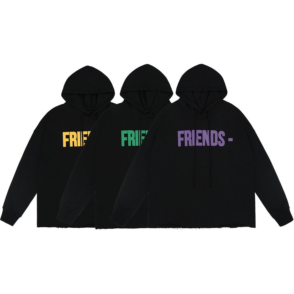 Vlone Green and Black Friends Hoodie