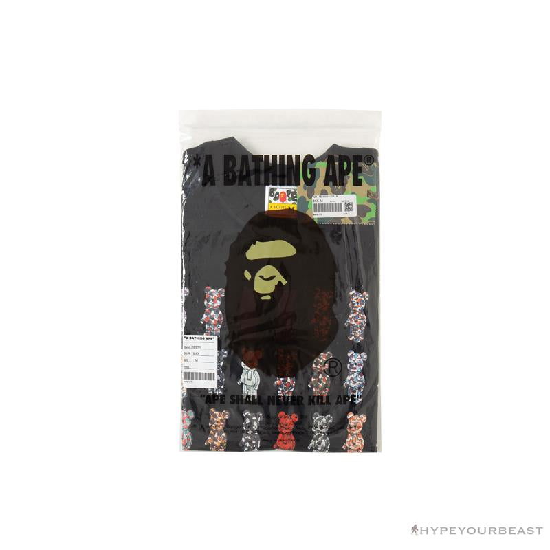 BAPE Violent Bear Collaboration 28th Anniversary Camouflage Tee Shirt 'BLACK'