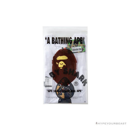 BAPE Baby Shark Blue Shark Tee Shirt 'WHITE'