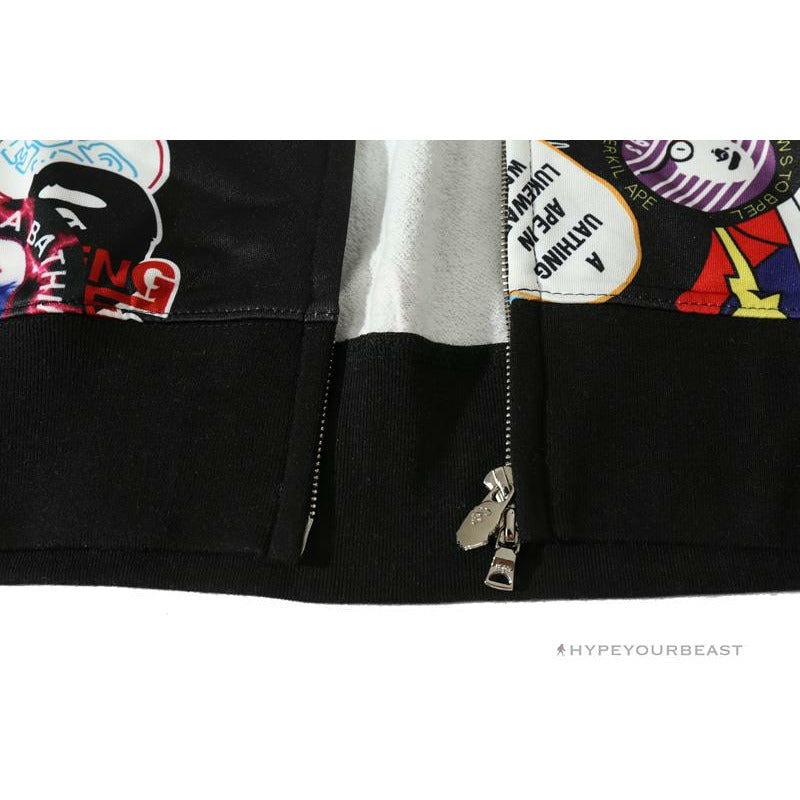 BAPE Badge LOGO Sticker Style Stitching Hoodie