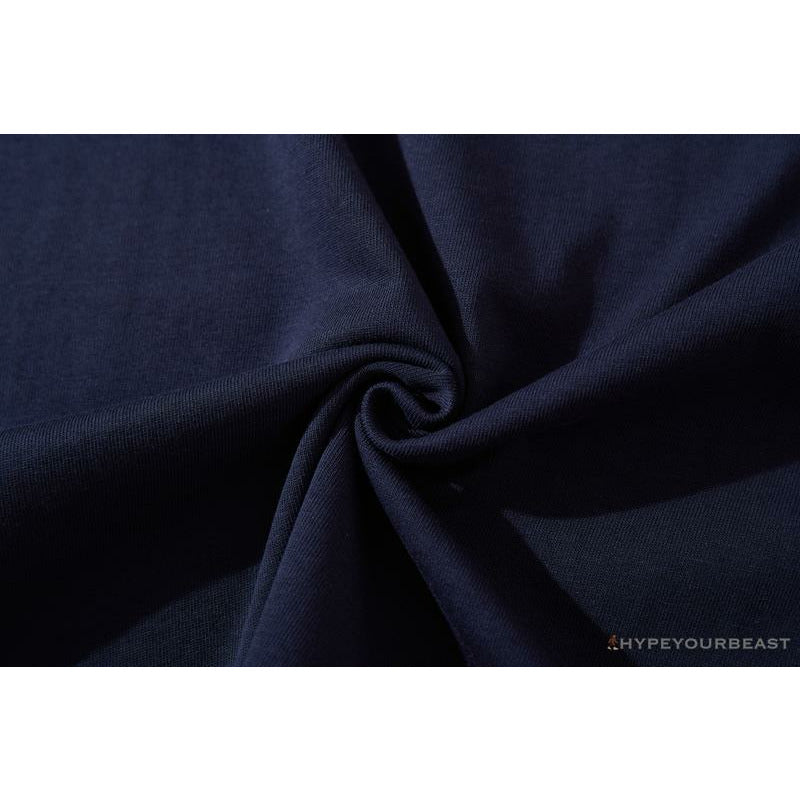 BAPE Japanese Ninja Ape Man Raglan Sleeve Color Block Tee Shirt 'YELLOW'