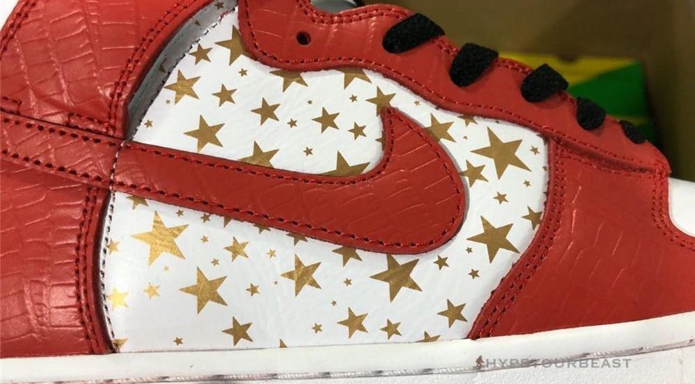 Nike Dunk High X Supreme Red