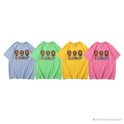 BAPE Baby Milo Watermelon Little Monkey Tee Shirt 'PINK'